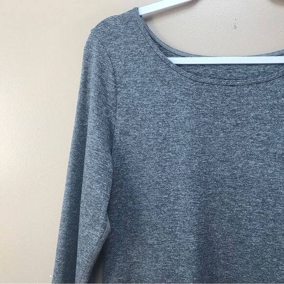 LN Patagonia Gray See Brook 3/4 Sleeve Heathered Dress (M) - Picture 6 of 10